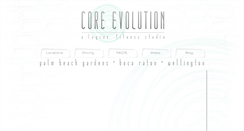 Desktop Screenshot of coreevolutionpb.com